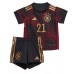 Billige Tyskland Ilkay Gundogan #21 Børnetøj Udebanetrøje til baby VM 2022 Kortærmet (+ korte bukser)